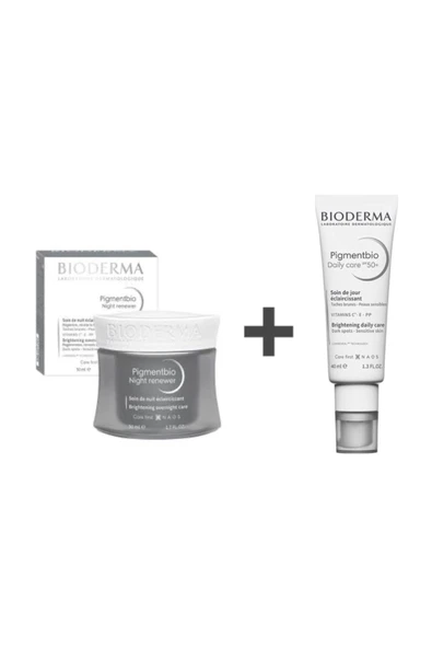 BİODERMA Bıoderma Pigmentbio Daıly Care Spf 50 + Bıoderma  Pıgmentbıo Nıght Renewer 50ml ürün görseli 1