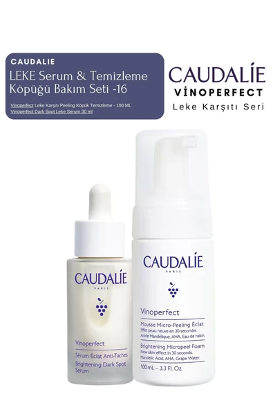 CAUDALİE Vinoperfect Leke Bakım Seti -16 | Serum & Temizleme Köpük Orijinal Boy ürün görseli 1