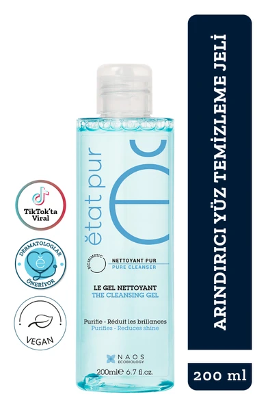 ETAT PUR Purifying Cleansing Gel Karma Yağlı ve Akneye Eğilimli Ciltler Arındırıcı Temizleme Jeli 200 ml ürün görseli 1