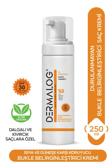 DERMALOG Curl Control- Liberty Isı Koruyucu Bukle Belirginleştirici Saç Bakım Kremi 250 ML ürün görseli 1