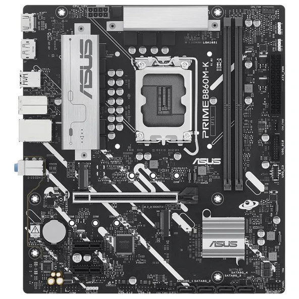 Asus PRIME B860M-K DDR5 1851P DP HDMI 2xM2 RGB mATX ürün görseli 1