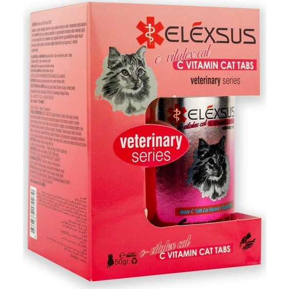 Elexsus Kediler Için C Vitamin Tableti 50GR ürün görseli 1