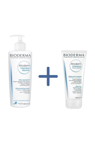 BİODERMA Bıoderma Atoderm Intensıve Baume 500ml. + Bıoderma Atoderm Intensıve Foamıng Gel 200ml. ürün görseli 1