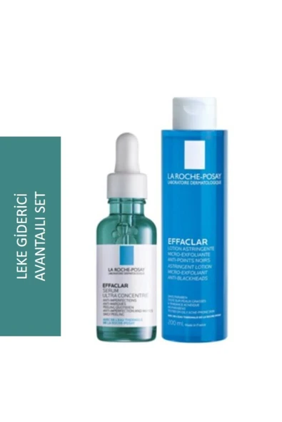 LA ROCHE POSAY Effaclar Leke Karşıtı Avantajlı Paket Serum + Tonik - 8690595145557 ürün görseli 1