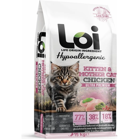 Loi Yavru Tavuklu Kedi Maması 15 kg ürün görseli 1