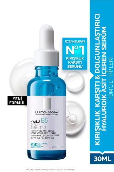 LA ROCHE POSAY Kırışıklık Karşıtı ve Dolgunlaştırıcı Hyalüronik Asit İçeren Hyalu B5 Serum 30 ml ürün görseli 1