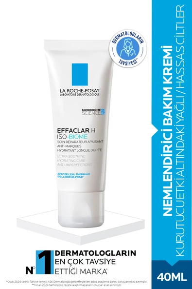 LA ROCHE POSAY Effaclar H ISO-Biome Nemlendirici Bakım Kremi 40ml ürün görseli 1