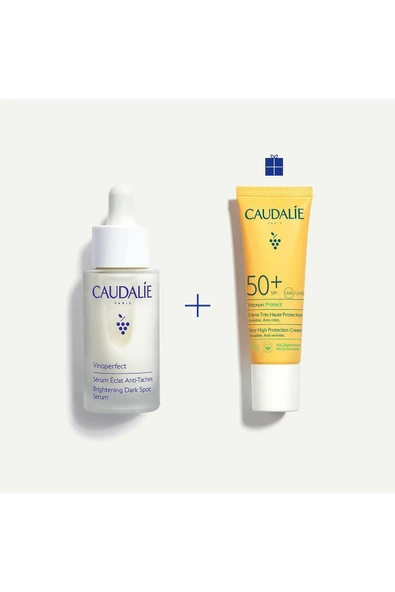 CAUDALİE Vinoperfect Leke Karşıtı Ikili Set - Vinoperfect Serum 30 ml Vinosun Fluid Krem 25 ml Hediye! ürün görseli 1
