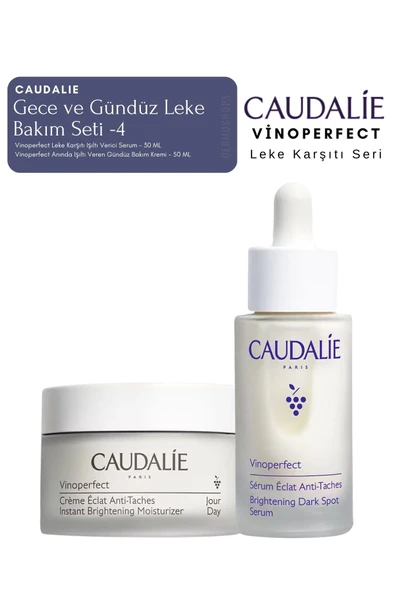 CAUDALİE Vinoperfect Leke Bakım Seti -4 | Gündüz KREMİ & SERUM Orijinal Boy ürün görseli 1