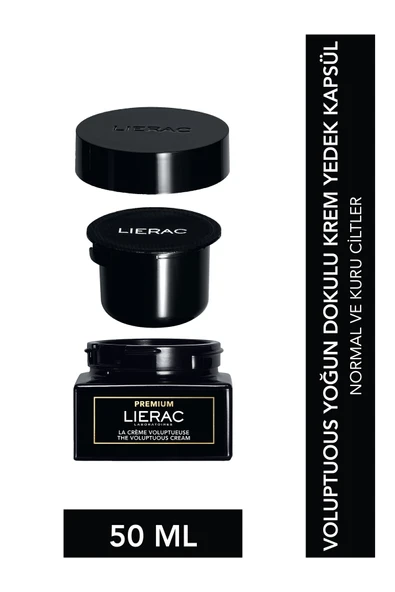 LİERAC PREMIUM The Voluptuous Cream 50 ml –  Yeniden  Doldurulabilir Yoğun Besleyici Yaşlanma Karşıtı Krem ürün görseli 1