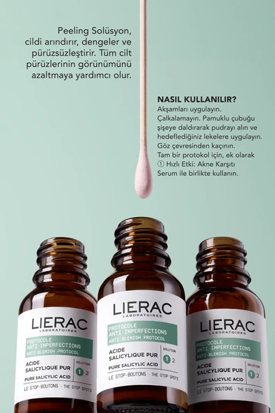 LİERAC Protocol Akne Karşıtı Serum 15 ml - Resim 2