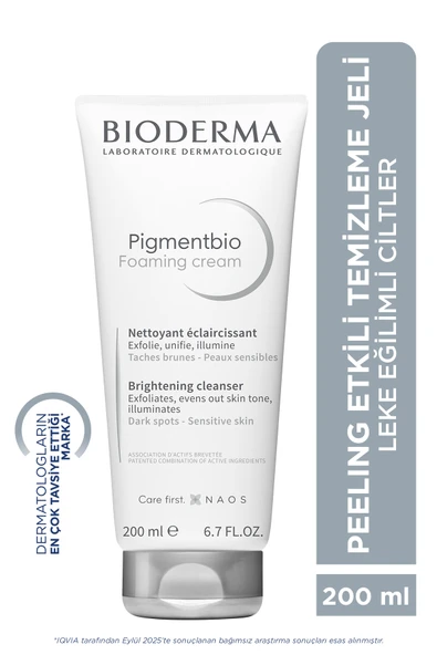 BİODERMA Pigmentbio Foaming Cream Leke Karşıtı ve Peeling Etkili Aydınlatıcı Yıkama Jeli 200 ML ürün görseli 1