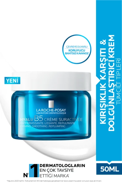 LA ROCHE POSAY Hyalu B5 Kırışıklık Karşıtı Dolgunlaştırıcı Hyalüronik Asit İçeren Nemlendirici Krem 50 ml ürün görseli 1