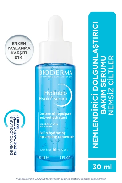 BİODERMA Hydrabio Hyalu+ Niasinamid & Hyaluronik Asit içeren Yaşlanma Karşıtı Nemlendirici Serum 30 ML ürün görseli 1