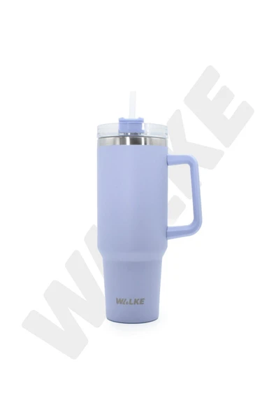 Walke Luxury Pipetli Bardak Termos 1.2 Litre Mor ürün görseli 1