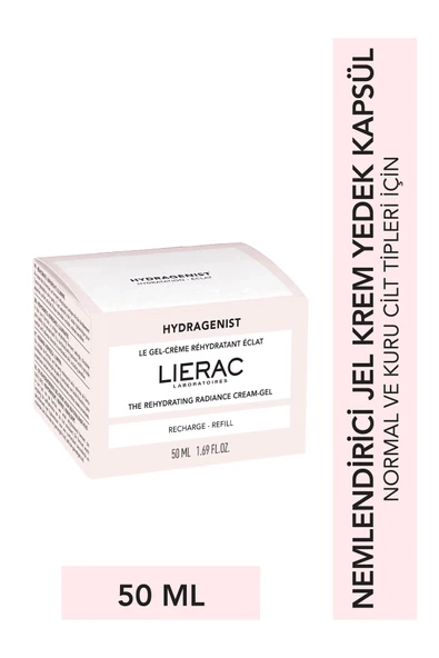 LİERAC Hydragenist Rehydrating Nemlendirici, Işıltı Veren, Rahatlatan Jel Yüz Kremi Yedek Kapsül 50 ml ürün görseli 1