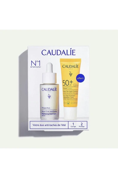 CAUDALİE Leke Karşıtı Ikili Set - Vinoperfect Serum 30 ml Vinosun Yüksek Korumalı Krem Spf50 20 ml ürün görseli 1