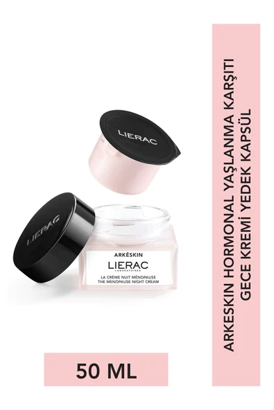 LİERAC ARKESKIN Night Cream Refill - Hormonal Yaşlanma Karşıtı Gece Kremi Yedek Kapsül 50 ml ürün görseli 1