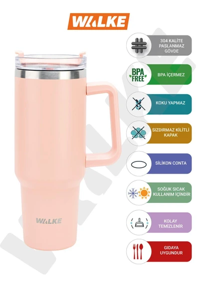 Walke Luxury Pipetli Bardak Termos 1.2 Litre ürün görseli 1