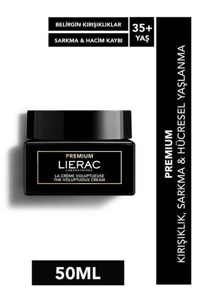 LİERAC PREMIUM The Voluptuous Cream 50 ml – Yoğun Besleyici Yaşlanma Karşıtı Krem +35 Yaş ürün görseli 1