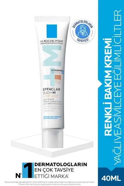 LA ROCHE POSAY Effaclar Duo M Unifiant Medium Shade 40 ml ürün görseli 1