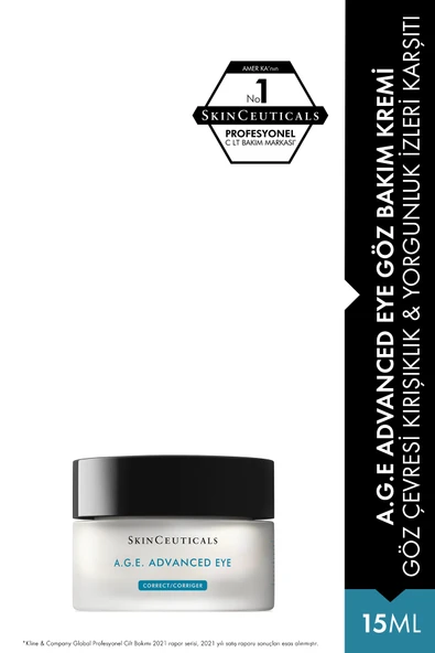 SKİNCEUTİCALS A.G.E Advanced Göz Çevresi Kırışıklık & Yorgunluk Karşıtı Göz Bakım Kremi ürün görseli 1