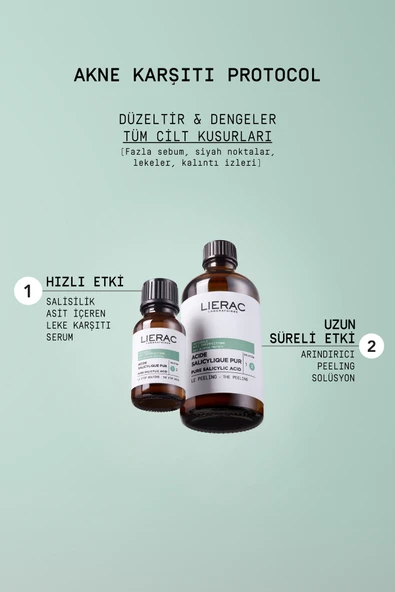 LİERAC Protocol Akne Karşıtı Peeling Bakımı 100 ml - Resim 6