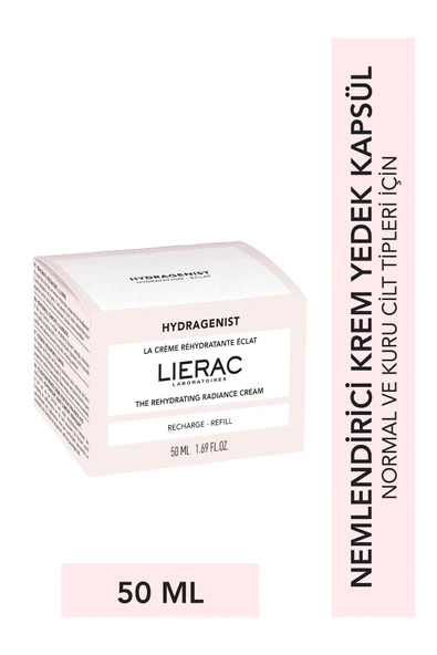LİERAC Hydragenist Rehydrating Nemlendirici, Işıltı Veren, Rahatlatan Yüz Kremi Yedek Kapsül 50 ml ürün görseli 1