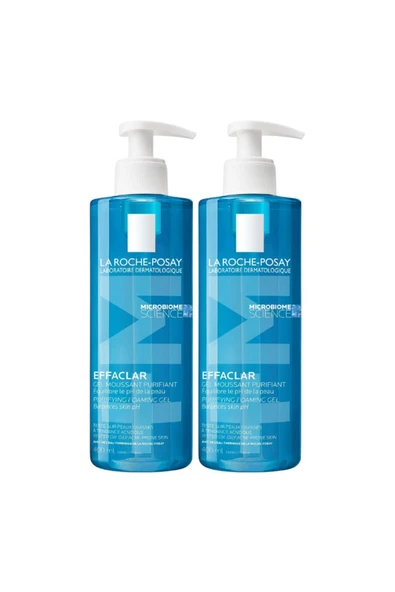 LA ROCHE POSAY Effaclar Jel Temizleme Jeli Yağlı/akneye Eğilim Gösteren Ciltler 400 ml 2 Adet ürün görseli 1