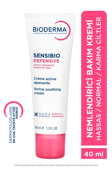 BİODERMA Sensibio Defensive Hassas Normal Ciltler Antioksidan E Vitamini Nemlendirici Bakım Kremi 40 ml ürün görseli 1