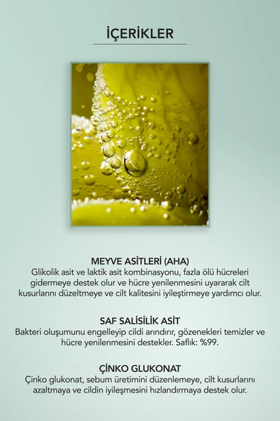 LİERAC Protocol Akne Karşıtı Peeling Bakımı 100 ml - Resim 3