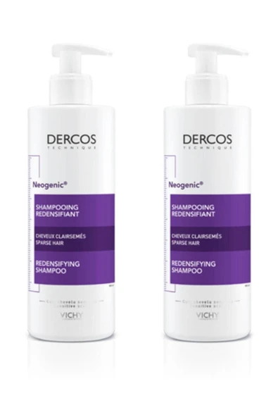 VİCHY Dercos Neogenic Saçlar Tellerine Hacim Veren Şampuan 400 ml 2 Adet ürün görseli 1