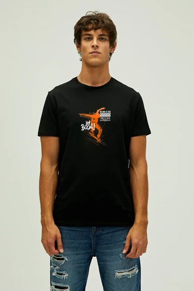 Bad Bear Boom Erkek Siyah Tshirt Night ürün görseli 1