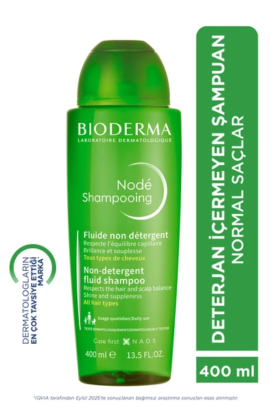 BİODERMA Node Fluid Shampoo Tüm Saç Tipleri için Deterjan İçermeyen Günlük Besleyici Şampuan 400 ml ürün görseli 1