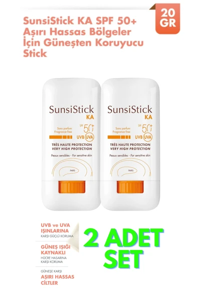 AVENE Sunsimed Stick KA Spf50+ Hassas Ciltler İçin Stick 20 gr. - | 2 KUTULU SET ürün görseli 1