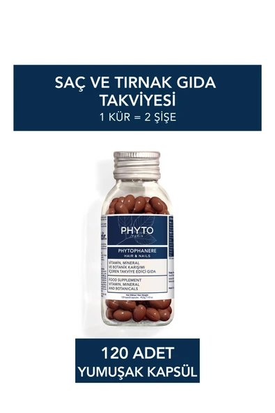 PHYTO Phytophanere Saç, Tırnak ve Cilt için Takviye Edici Gıda 120 Kapsül ürün görseli 1