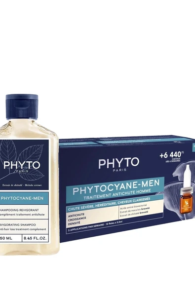 PHYTO Cyane Men Erkek Tipi Dökülme Karşıtı Set ürün görseli 1