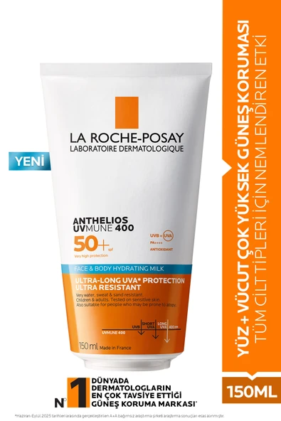 LA ROCHE POSAY Anthelios UVMune 400 Face Body Hydrating Milk 150 ml ürün görseli 1