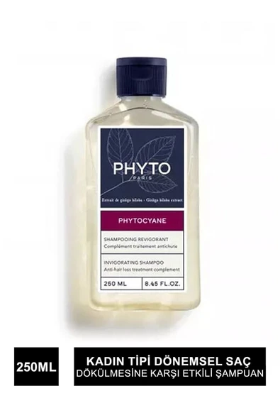 PHYTO Cyane Kadın Tipi Dökülme Giderici Şampuan 250ml ürün görseli 1