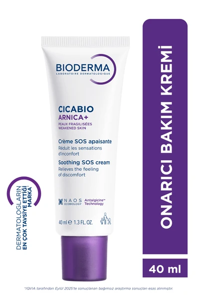 BİODERMA Cicabio Arnica+ Morluk, Şişlik Karşıtı Bebek&Çocuk, Yetişkin Onarıcı Yatıştırıcı Bakım Kremi, 40ml ürün görseli 1