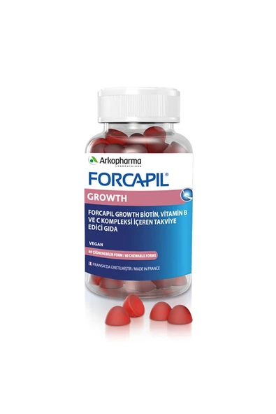ARKOPHARMA Forcapil Growth 60 Gummies - Resim 2