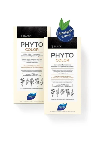 PHYTO Color 1 - Siyah Ikili Kofre Paketi ürün görseli 1