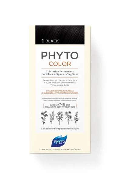 PHYTO Phytocolor Bitkisel Saç Boyası ''1 Siyah'' - Resim 5