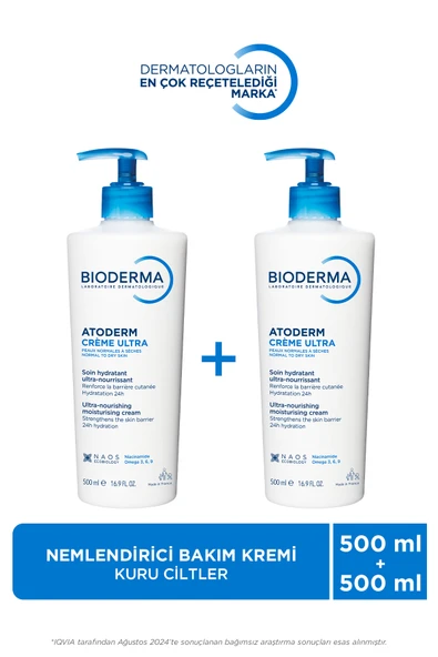 BİODERMA Atoderm Cream Ultra 500 ml 2 Adet ürün görseli 1
