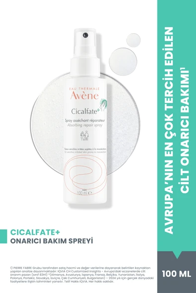 AVENE Cicalfate+ Hassas ve Yıpranmış Ciltler için Kurutucu ve Yatıştırıcı Onarıcı Bakım Spreyi 100 ml ürün görseli 1