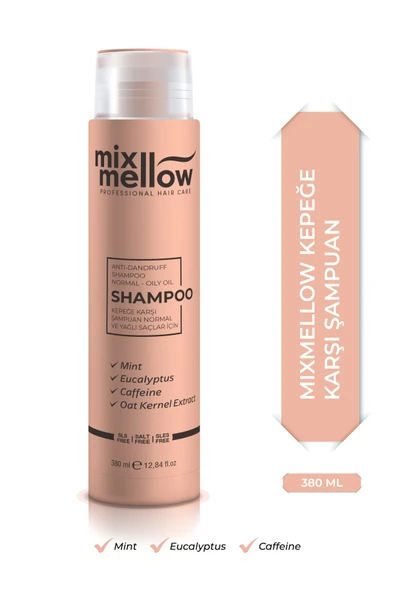 MİXMELLOW Kepeğe Karşı Şampuan Yağlı Saçlar Için - Anti-dandruff Shampoo Normal And Oily Hair 380 ml ürün görseli 1