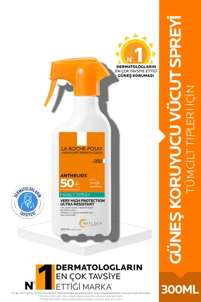 LA ROCHE POSAY Anthelios Family Spray Spf50 300 ml ürün görseli 1