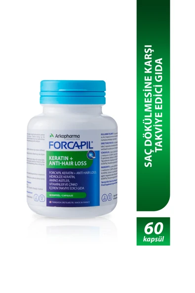 ARKOPHARMA Forcapil Keratin Anti Hair Loss 60 ürün görseli 1