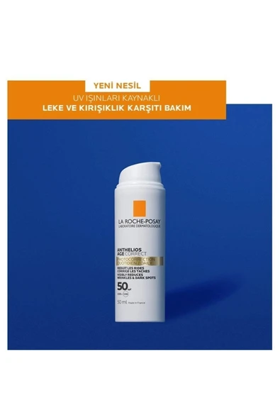LA ROCHE POSAY Anthelios Age Correct Spf 50 Leke Ve Kırışıklık Karşıtı Yüz Güneş Kremi 50 Ml ürün görseli 1