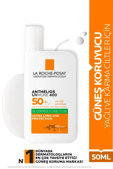 LA ROCHE POSAY Anthelios Oil Control Fluid Spf 50+ Güneş Kremi 50 ml ürün görseli 1